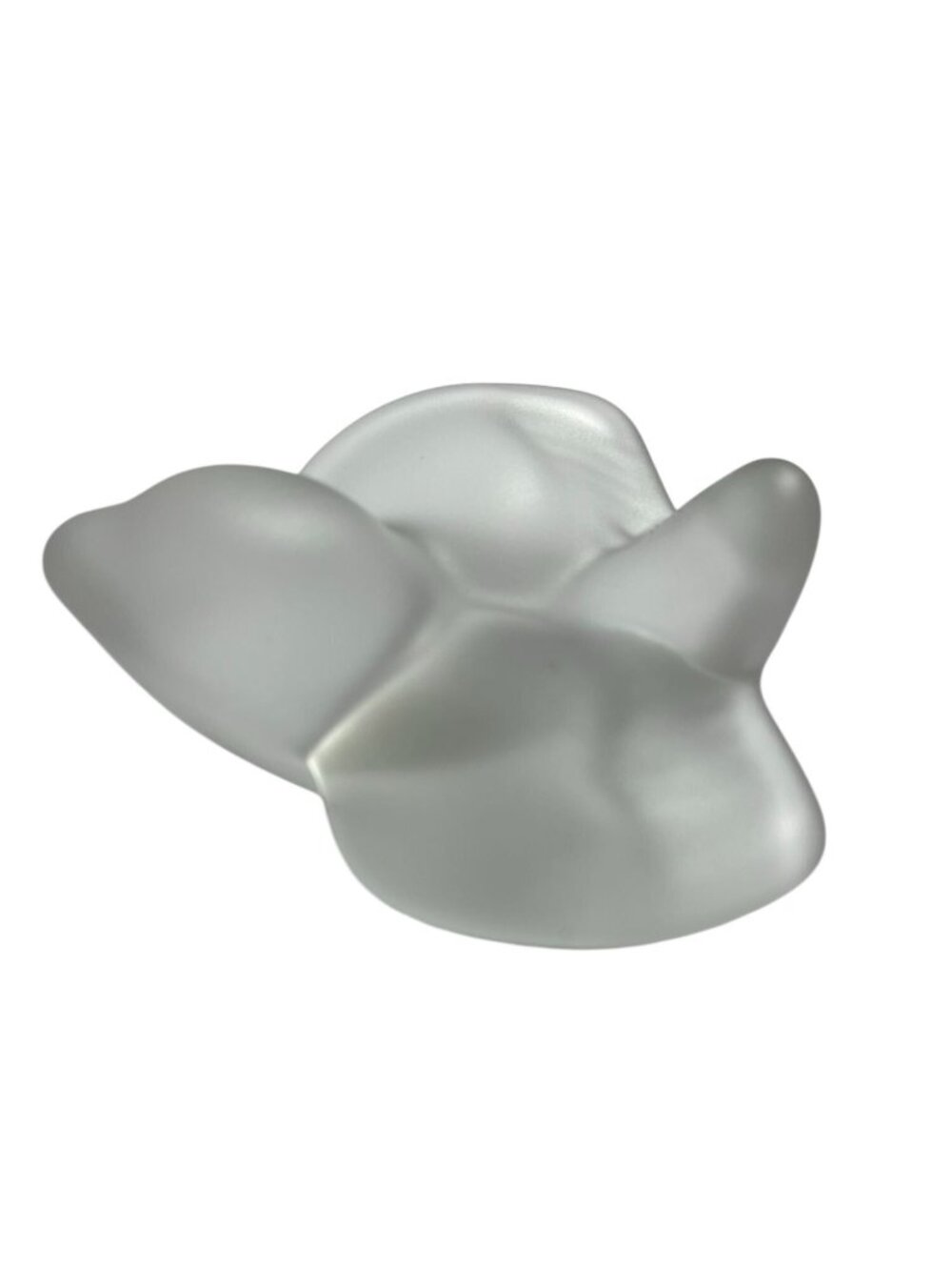 Cristal De Sevres France Frosted Bird Dove Vintage 94713